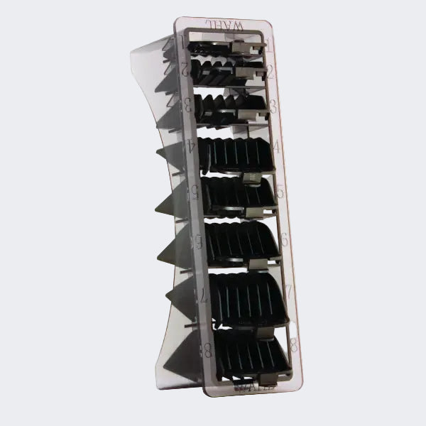 Wahl Comb Organizer with 8 Black Attachment Combs