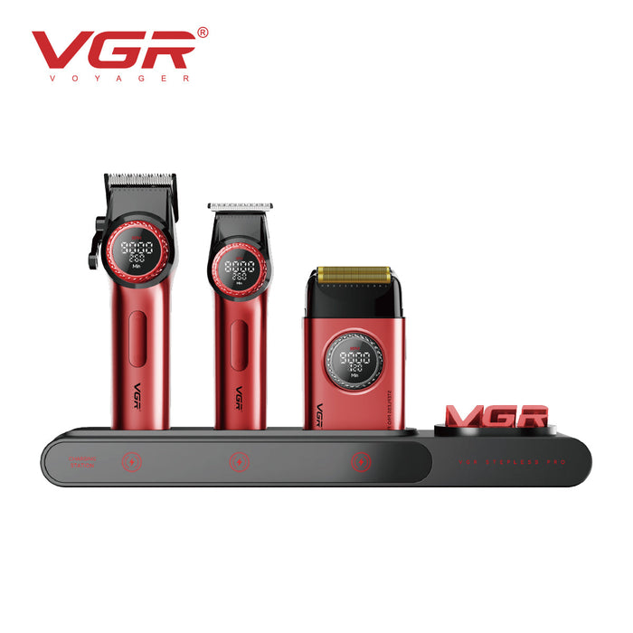 VGR V-Stepless Pro 3-in-1 Professional Barber Combo