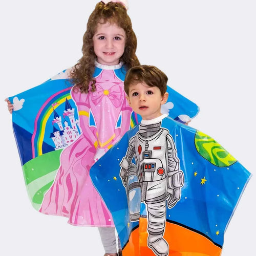 Astronaut & Princess Kids Shampoo Cape 2-Pack