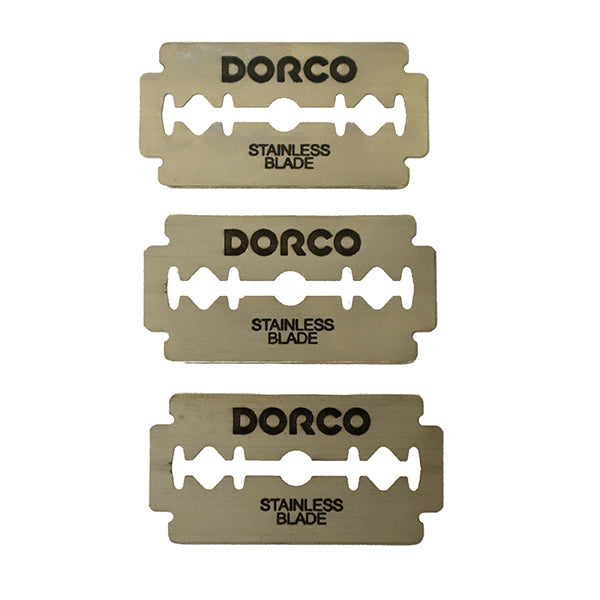 Dorco Platinum Stainless ST301 Double Edge Razor Blades - 10 Count (Pack of 10)