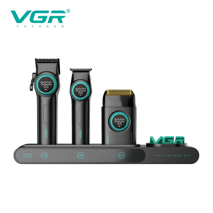 VGR V-Stepless Pro 3-in-1 Professional Barber Combo
