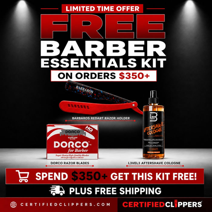 FREE Barber Essential Kit - Aftershave Cologne, Blades & Razor Holder