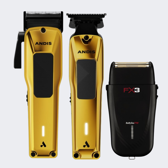 Andis Phenom Clipper, Trimmer and BaBylissPRO FX3 Double-Foil Shaver COMBO