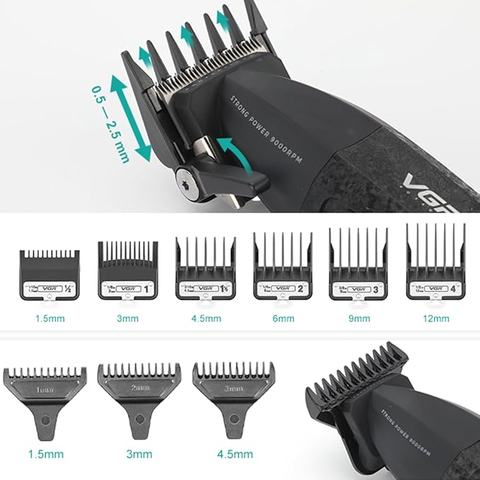 VGR V-640 S3 Professional 3-in-1 Clipper, Trimmer & Foil Shaver Combo