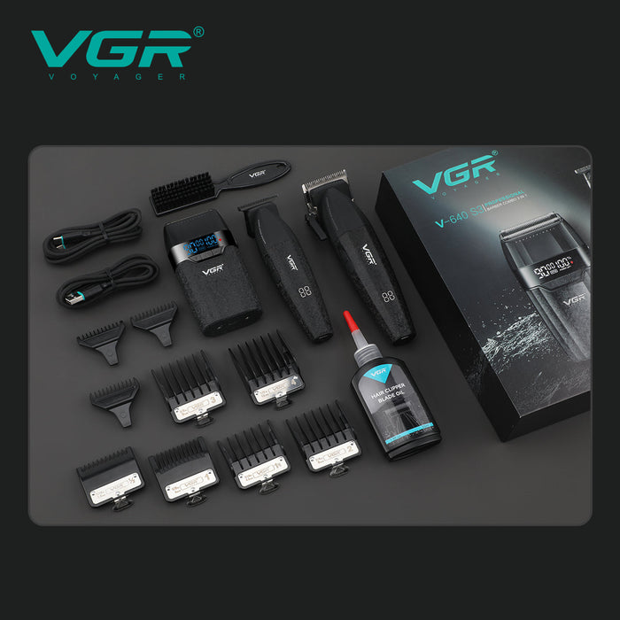 VGR V-640 S3 Professional Barber Combo 3-in-1