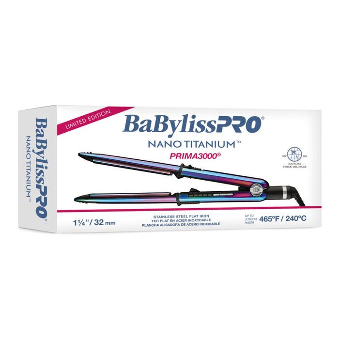 BaBylissPRO® Nano Titanium™ Prima3000 Styling Iron Rainbow BNTRB3000