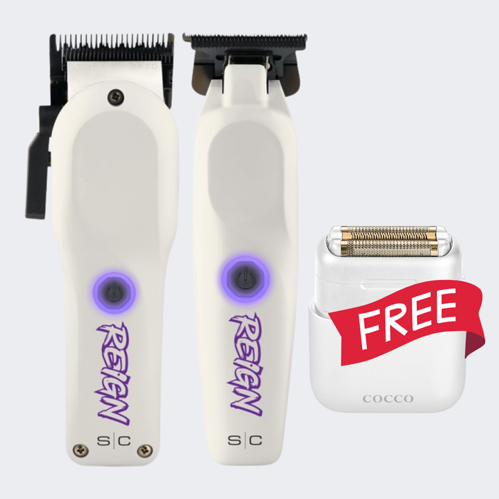 StyleCraft Reign Clipper & Trimmer Combo with FREE Cocco Impacto Shaver