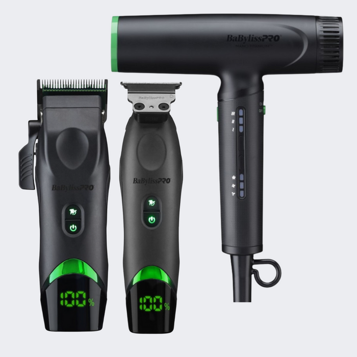 BaBylissPRO x Tomb45 Clipper, Trimmer and Nano Light Ionic Dryer BaBylissPRO x Tomb45 Clipper, Trimmer and Nano Light Ionic Dryer