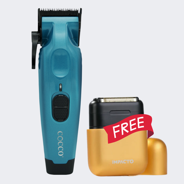 Cocco Pro Hyper Veloce Clipper Dark Teal with FREE Impacto Wet/Dry Shaver