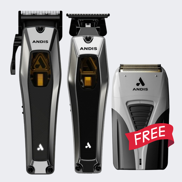 Andis Recon Clipper & Trimmer Combo with FREE ProFoil Plus Shaver