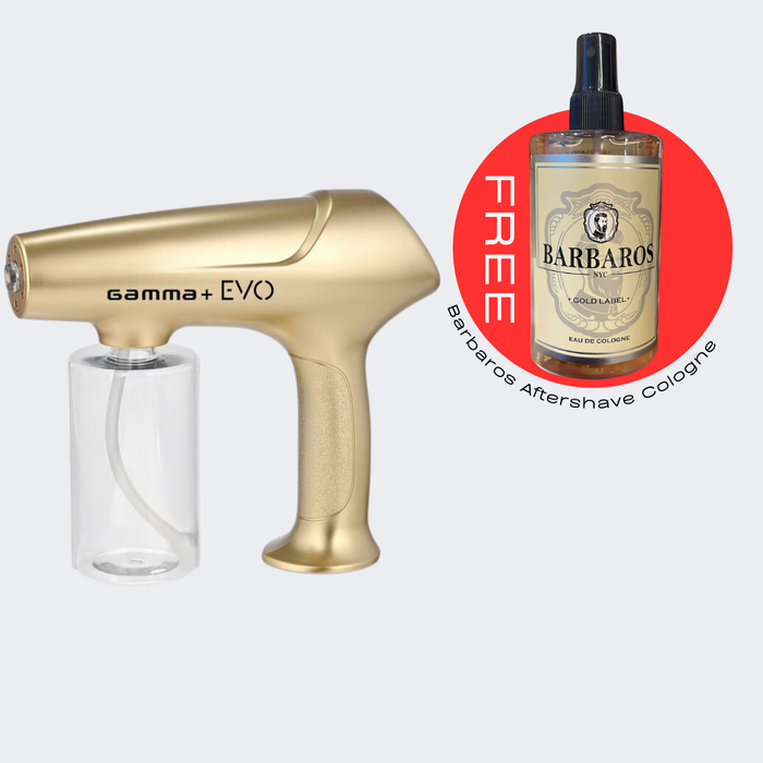 Gamma+ EVO Nano Mister Gold with FREE Barbaros Aftershave Cologne