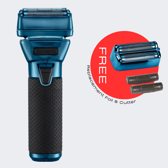 BaByliss PRO FXONE BlueFX Shaver FX79FSBL with FREE Replacement Foil & Cutter