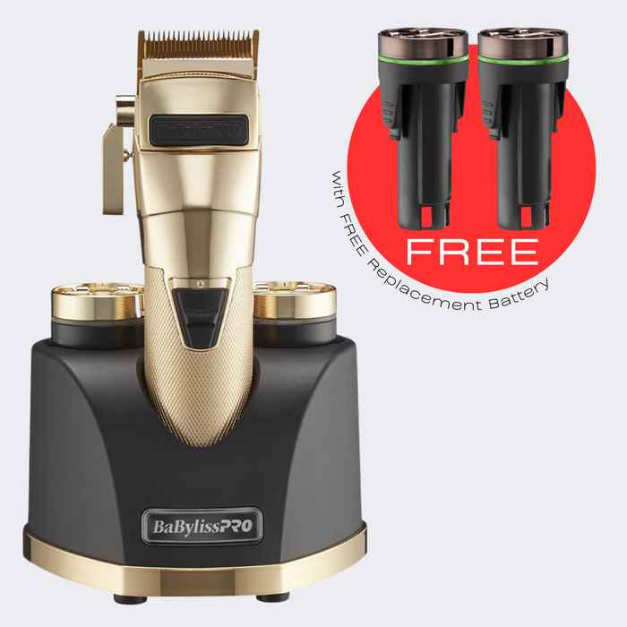 BaBylissPRO SNAPFX Gold Limited Edition Cordless Clipper FX890GI with FREE Replacement Battery