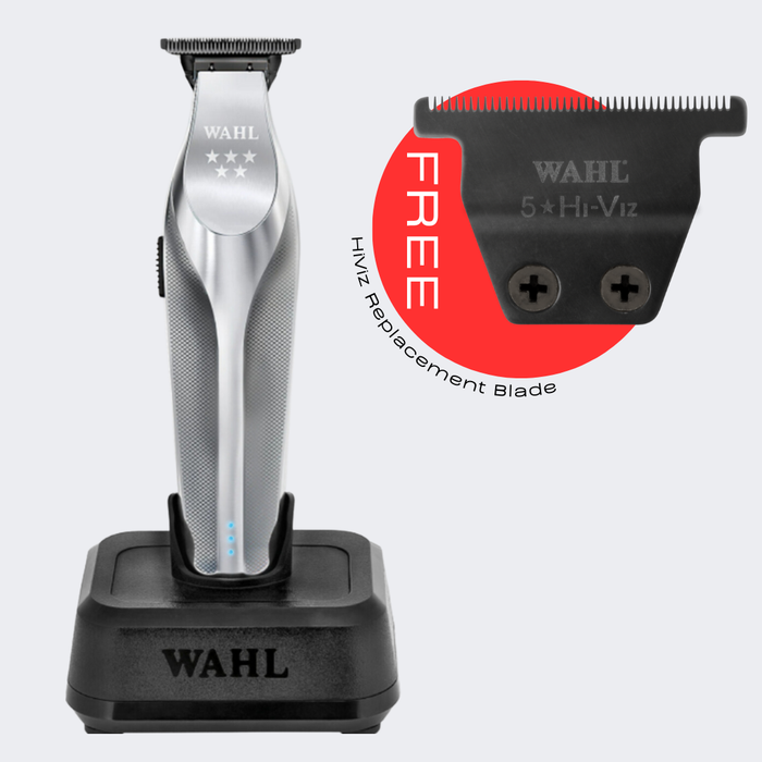 Wahl Professional Hi-Viz Cord/Cordless Trimmer with FREE Replacement Blade