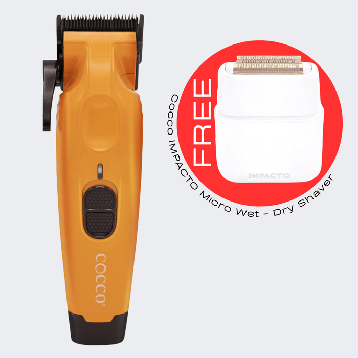 Cocco Pro Hyper Veloce Clipper Orange with FREE Cocco IMPACTO Micro Wet - Dry Shaver