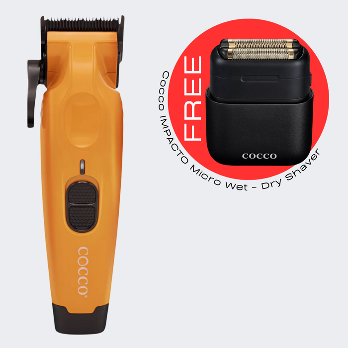 Cocco Pro Hyper Veloce Clipper Orange with FREE Impacto Wet-Dry Shaver