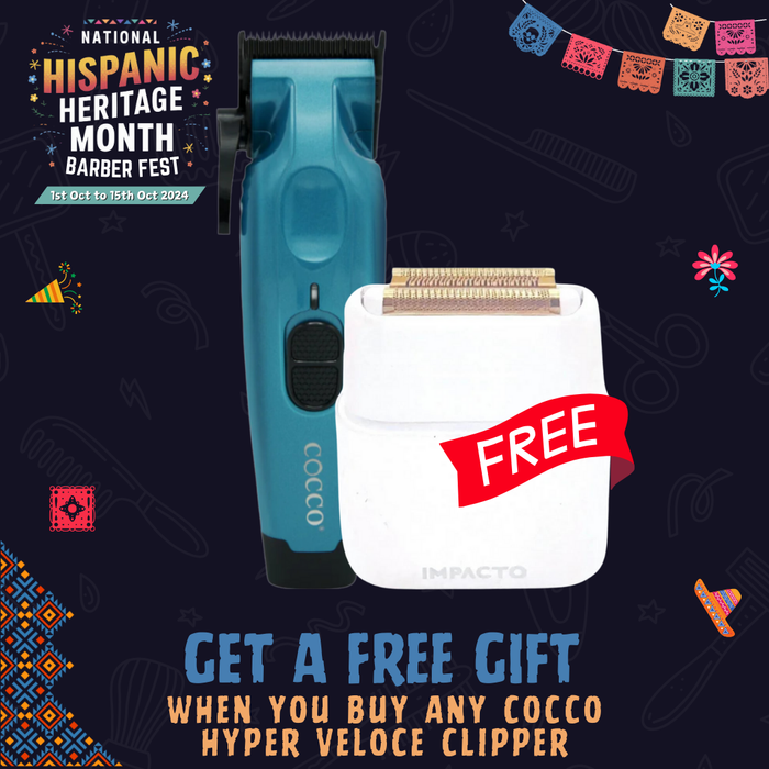 Cocco Pro Hyper Veloce Clipper Dark Teal with FREE Cocco IMPACTO Micro Wet - Dry Shaver