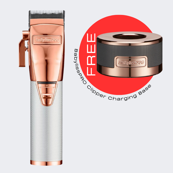 BaBylissPRO® RoseFX+ All-Metal Lithium Clipper FX870NRG with FREE Charging Base