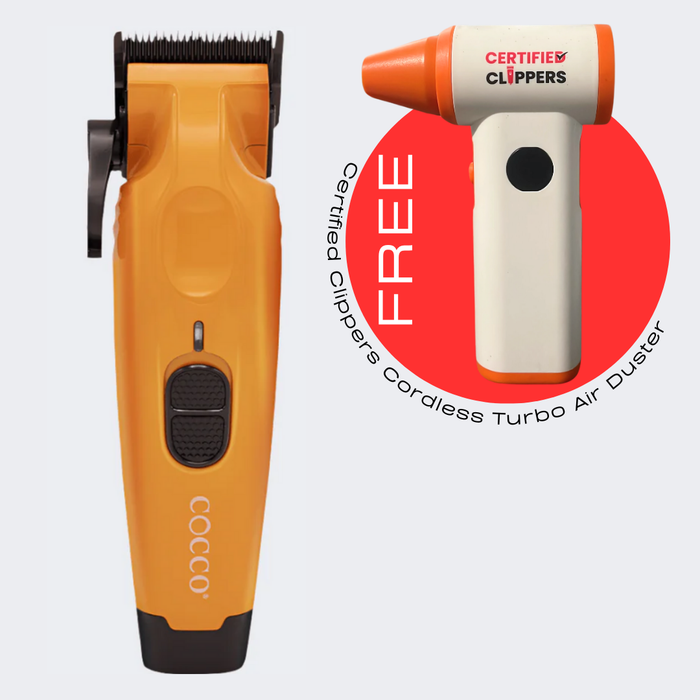 Cocco Pro Hyper Veloce Clipper Orange with FREE Cordless Turbo Air Duster