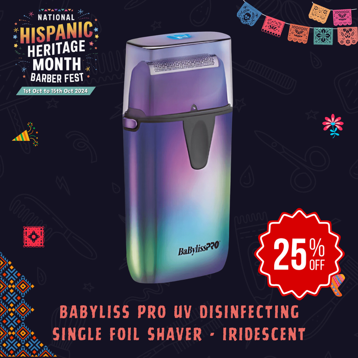 Babyliss Pro UV Disinfecting Single Foil Shaver - Iridescent