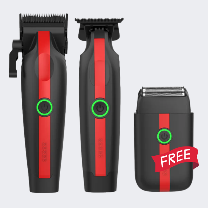 Cocco Veloce Lite Clipper & Trimmer Combo with Free Veloce Lite Double Foil Shaver