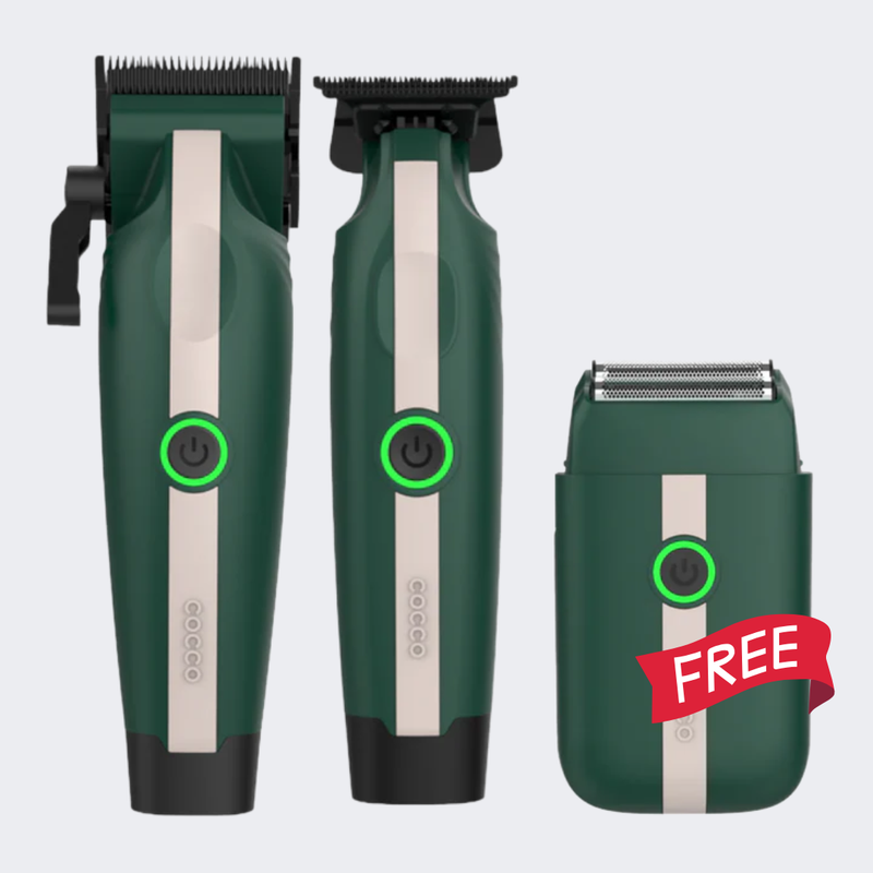 Cocco Veloce Lite Clipper & Trimmer Combo with Free Veloce Lite Double Foil Shaver