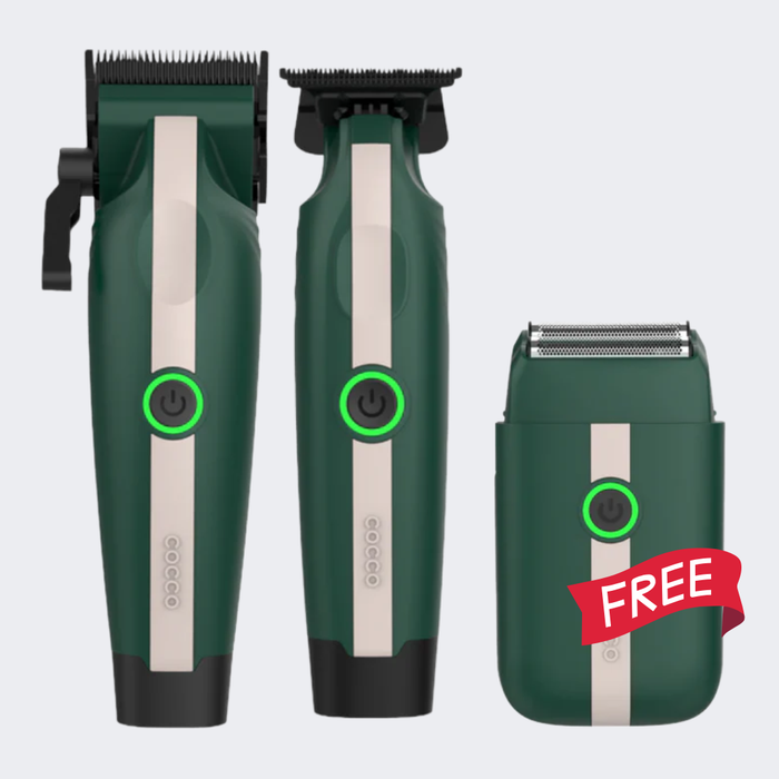 Cocco Veloce Lite Clipper & Trimmer Combo with Free Veloce Lite Double Foil Shaver