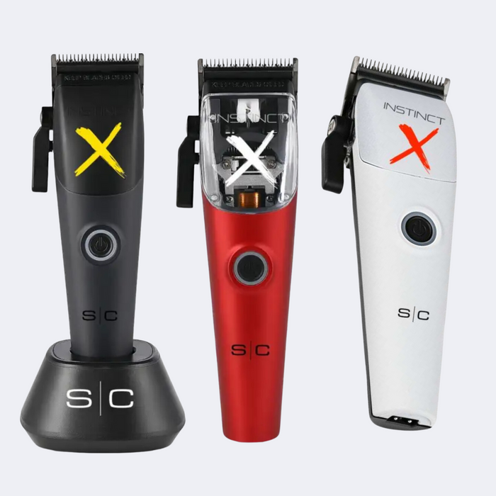 StyleCraft Instinct-X Cordless Hair Clipper SC608M with FREE UNO 2.0 USB-C Shaver Blue