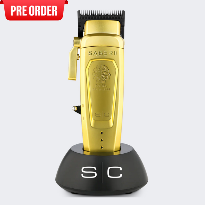 StyleCraft Saber 2.0 Cordless Modular Clipper w/ High-Torque Digital Brushless Motor - Gold PRE-ORDER