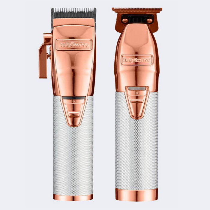 BaBylissPRO® RoseFX+ All-Metal Lithium Clipper & Outlining Trimmer Combo (FX870NRG & FX787NRG)