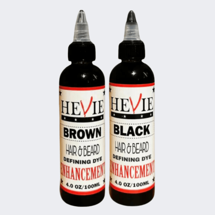 Hevie Enhancement Semi-Permanent Beard & Hair Dye (4 OZ)