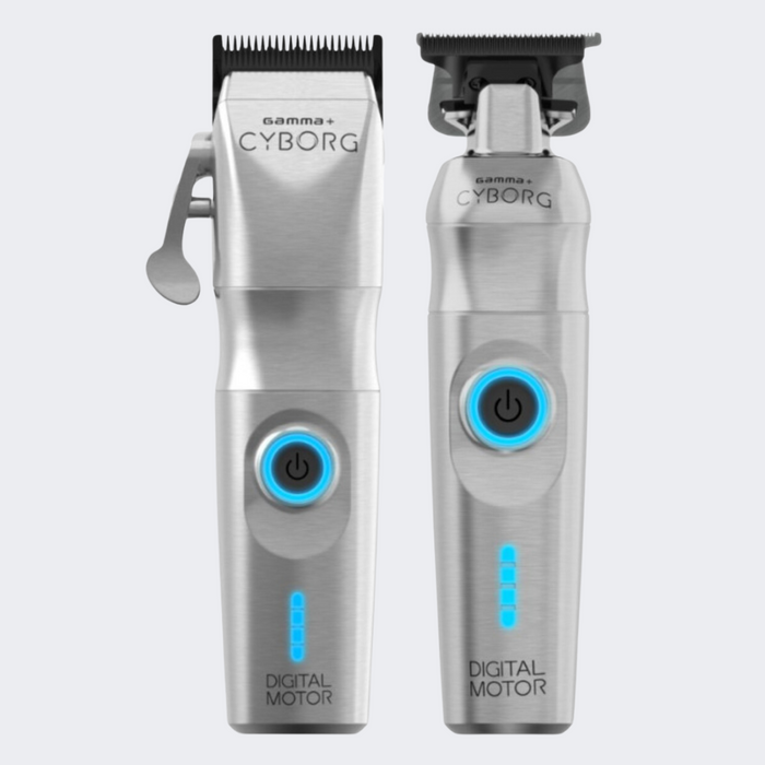 Gamma+ Cyborg Cordless Trimmer + Clipper COMBO (GP401S/GP604M)