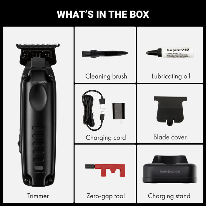 BaBylissPRO Compact LO-PRO Trimmer – Black (FX72MB)