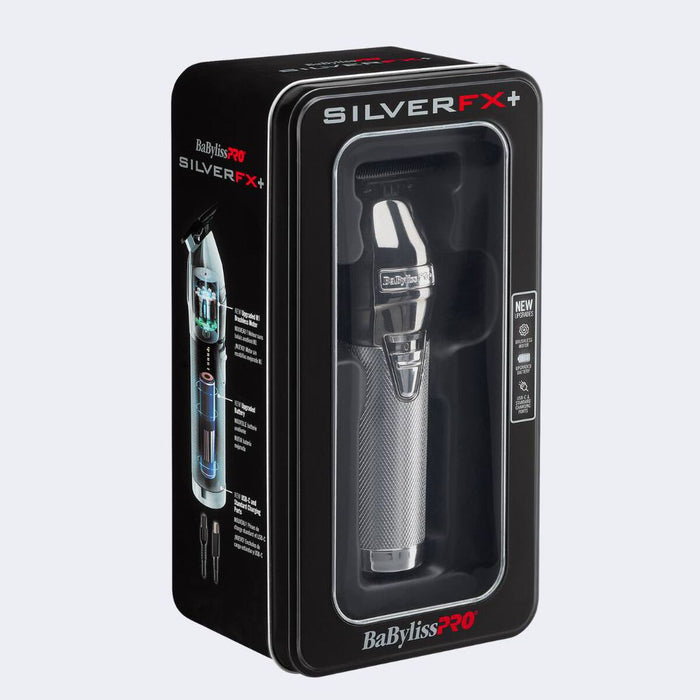 BaBylissPRO® SilverFX+ All-Metal Trimmer FX787NS and FOILFX02™ Cordless Metal Double Foil Shaver COMBO