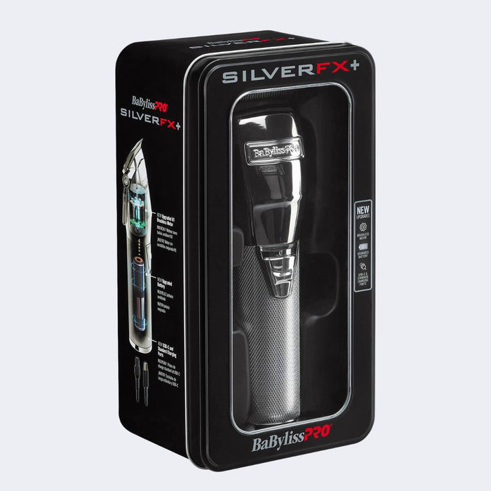 BaBylissPRO® SilverFX+ All-Metal Clipper FX870NS with FREE FOILFX02™ Cordless Metal Double Foil Shaver