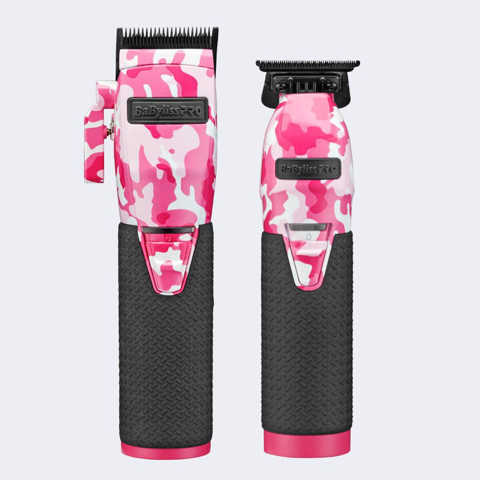 BaBylissPRO® LimitedFX Pink Camo Metal Lithium Clipper And Trimmer