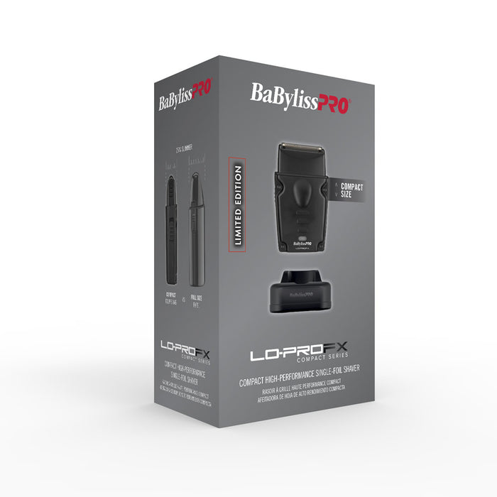 BaBylissPRO Compact LO-PRO Single Foil Shaver – Black (FXLPFS1MB)