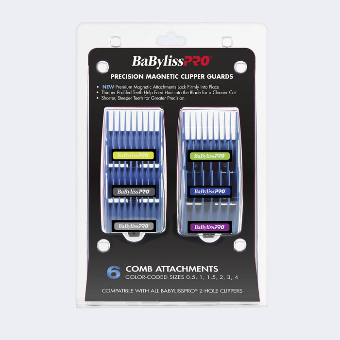 BaBylissPRO Dual-Coil Clipper FX95C & Trimmer FX95T Combo with Free Precision Magnetic Clipper Guards 6-Pack
