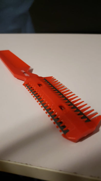 Raw N Unkut Professional Barber Comb Set Gripper Razor and Parting