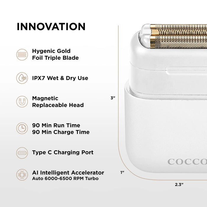 COCCO Hyper Veloce Pro Clipper Black & Supreme Vader Lite Trimmer Black Combo with FREE Premium Comb and Impacto  Shaver