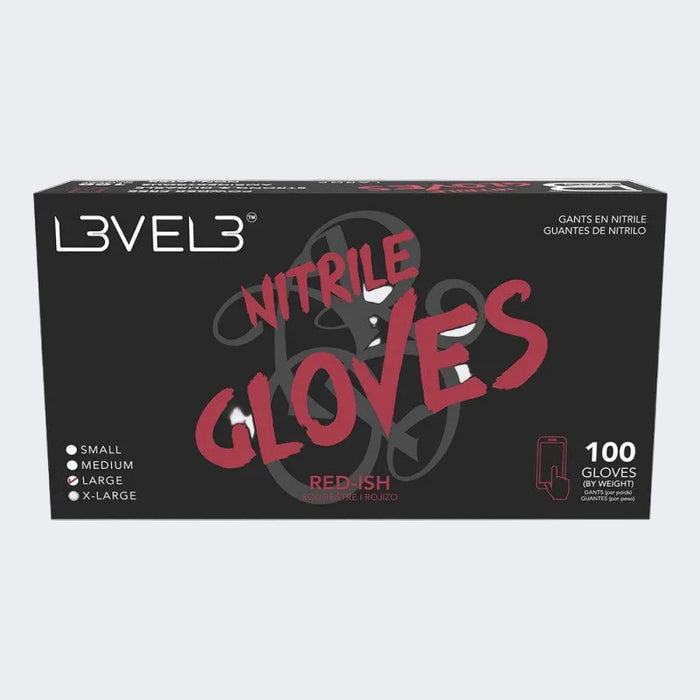 L3VEL3 Red-ish Nitrile Gloves