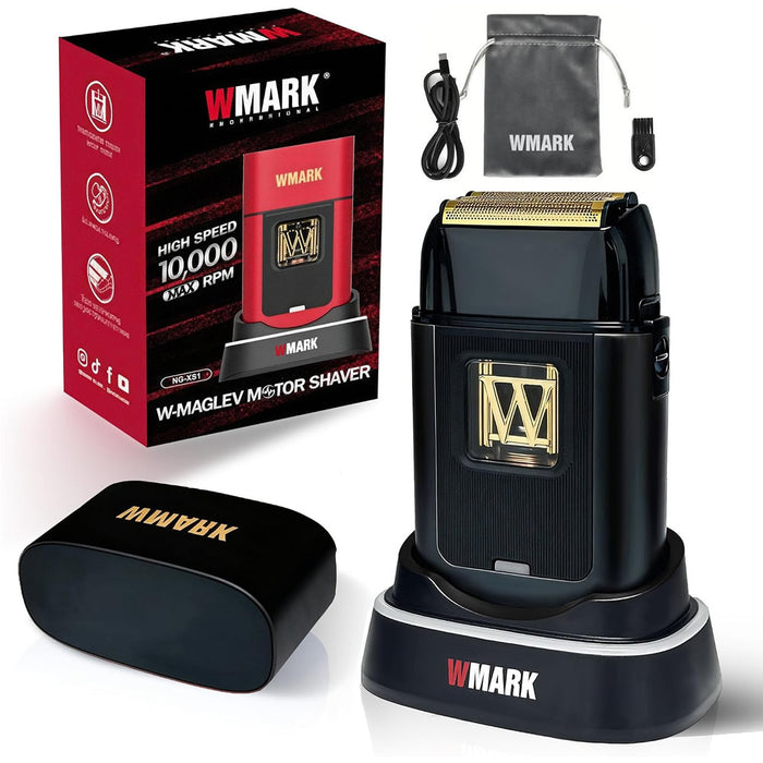 WMARK NG-XS1 Vector Motor Triple-Foil Shaver – Black