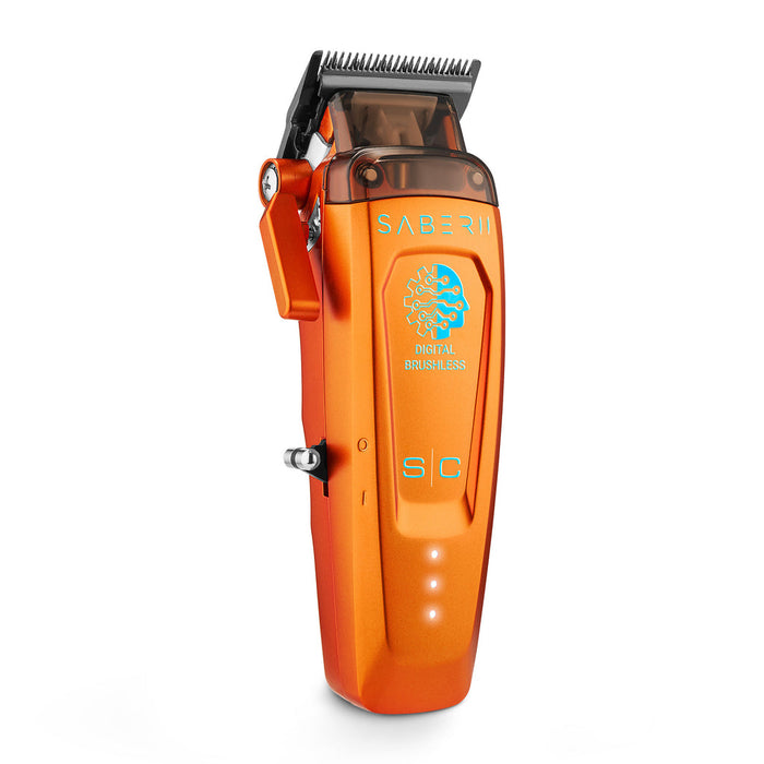 StyleCraft Saber 2 Cordless Digital Brushless Motor Clipper - Orange SC617O