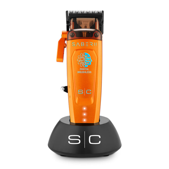 StyleCraft Saber Cordless Clipper & Trimmer Combo – Orange
