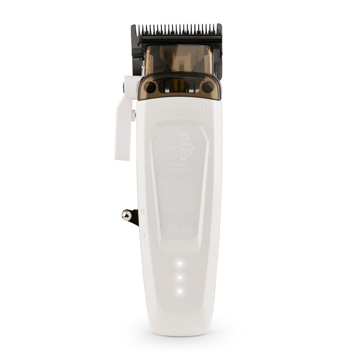 StyleCraft Saber II Cordless Digital Brushless Motor Clipper – White (SC619)