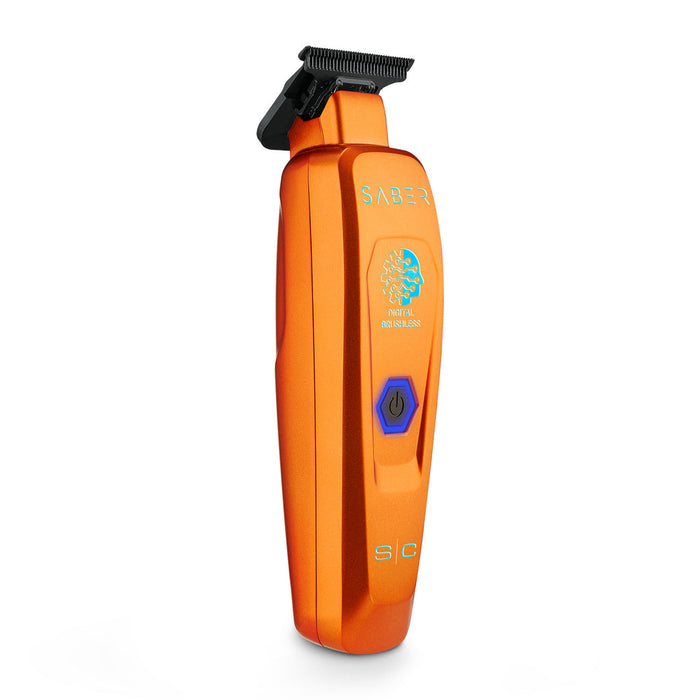 StyleCraft Saber Cordless Digital Brushless Motor Trimmer – Orange (SC421O)