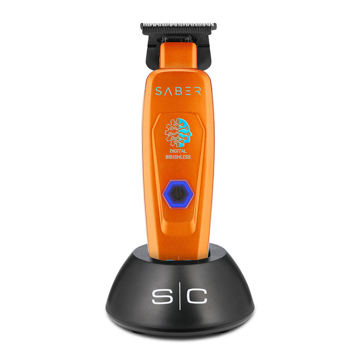 StyleCraft Saber Cordless Digital Brushless Motor Trimmer – Orange (SC421O)