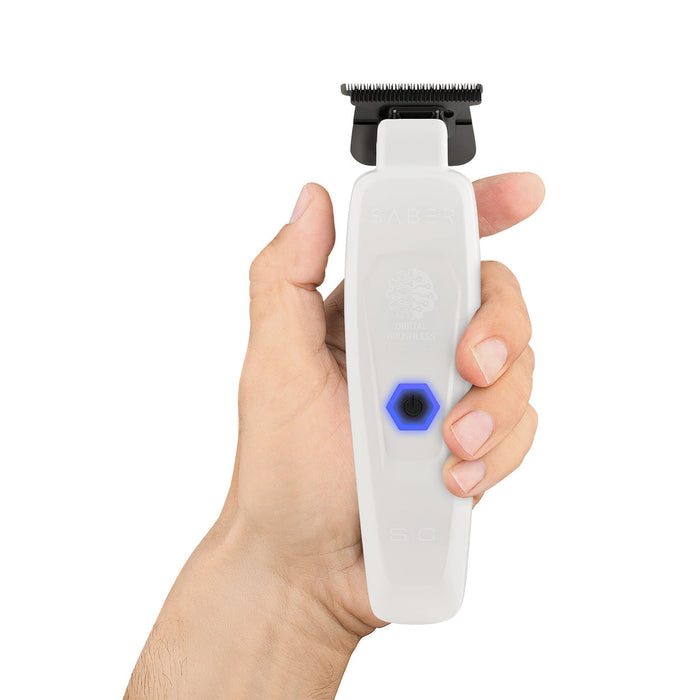 StyleCraft Saber II Cordless Digital Brushless Motor Trimmer – White (SC421W)