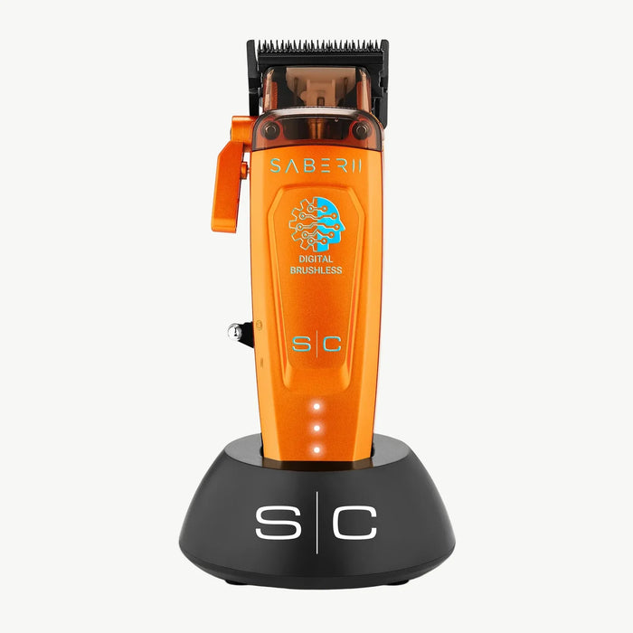StyleCraft Saber 2 Cordless Digital Brushless Motor Clipper - Orange SC617O
