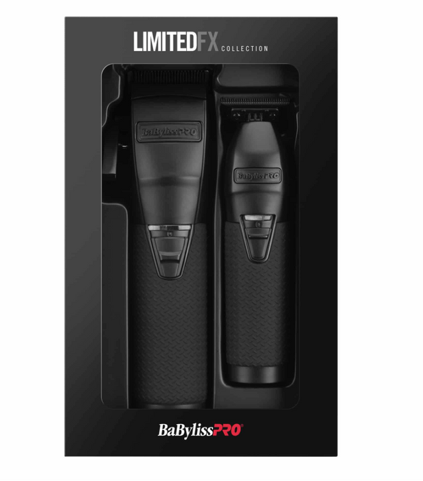 Babyliss Pro LimitedFX Collection Edition Matte Black Clipper and Trimmer #FXDUOCTMB